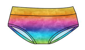 Neon Watercolour Ladies' Underwear
