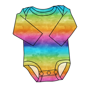 Neon Watercolour Lap Neck Bodysuit