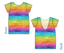 Load image into Gallery viewer, Neon Watercolour Low Back Ballerina Tee