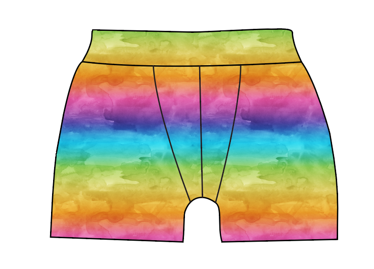 Neon Watercolour Mens' Boxer Briefs