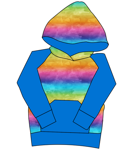 Neon Watercolour Mens' Hoodie