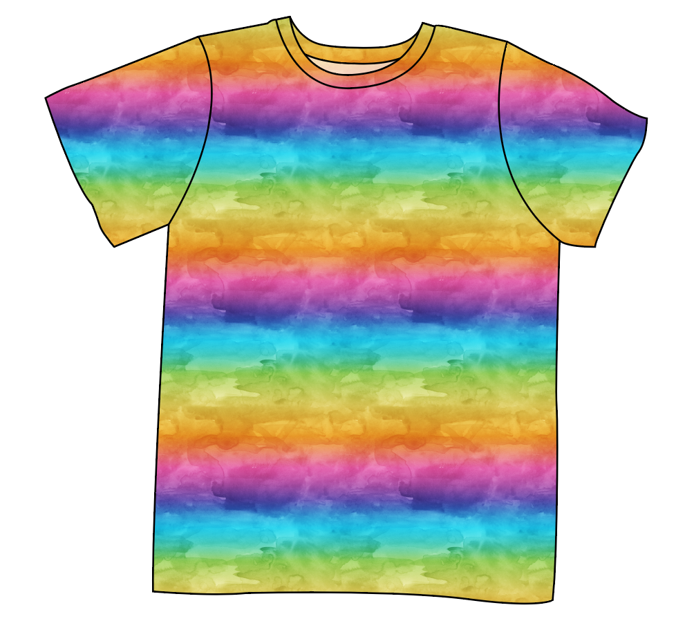 Neon Watercolour Mens' Tee