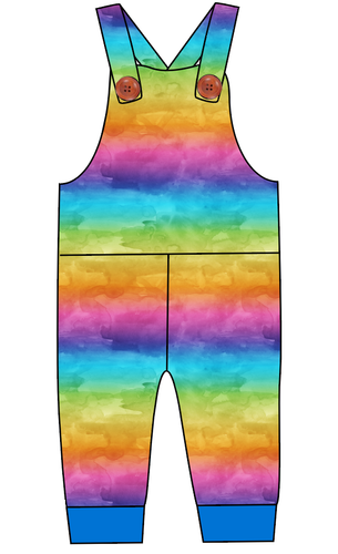 Neon Watercolour Overalls and Shortalls