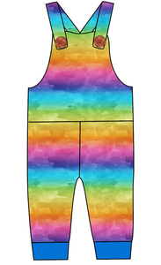 Neon Watercolour Overalls and Shortalls