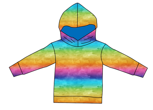 Neon Watercolour Oversized Hoodie