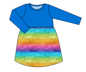 Neon Watercolour Play Dress