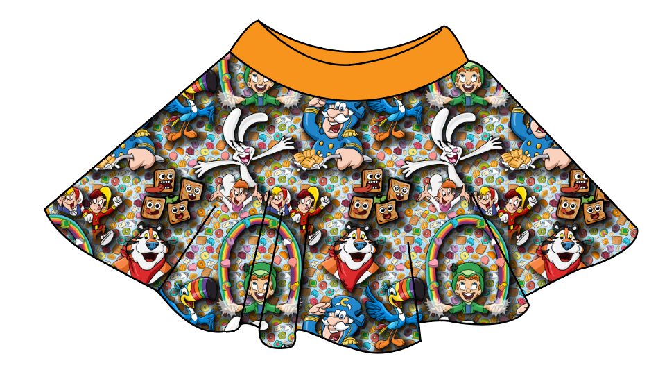 Cereal Pals Circle Skirt