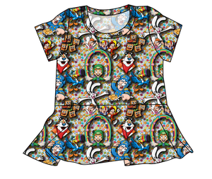 Cereal Pals Ladies' Peplum Top