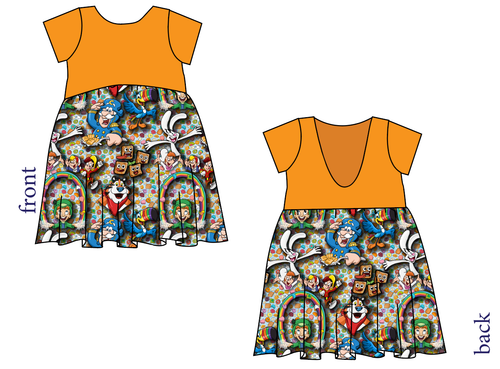Cereal Pals Low Back Dress