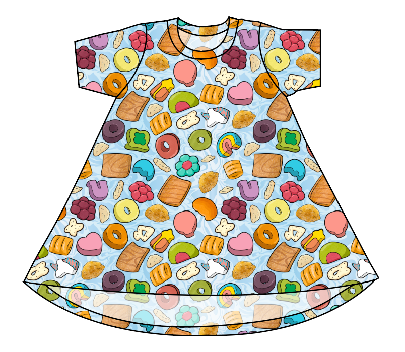 Milk and Cereal Basic T-Shirt Dress