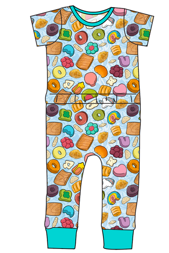 Milk and Cereal Bennett Pants and Shorts Length T-Shirt Romper