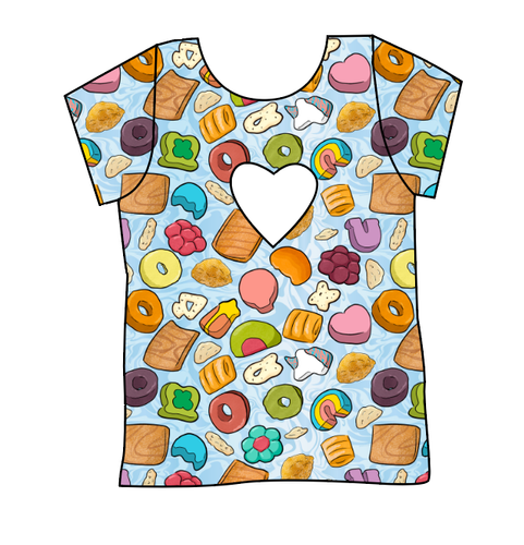 Milk and Cereal Cambria Heart Back Tee