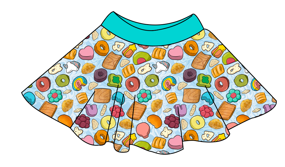 Milk and Cereal Circle Skirt