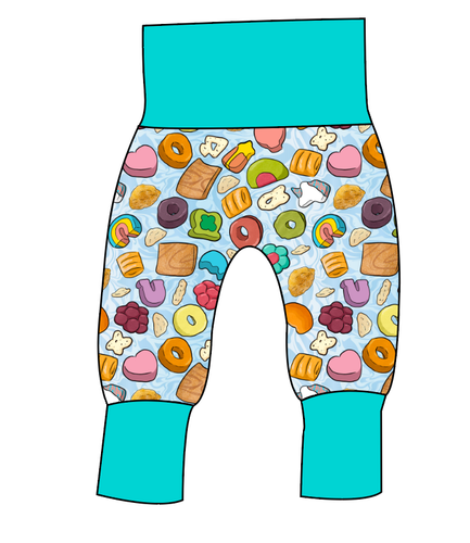 Milk and Cereal Grow With Me Pants And Shorts