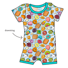 Load image into Gallery viewer, Milk and Cereal Grow With Me Pants And Shorts Romper
