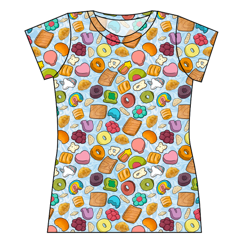 Milk and Cereal Ladies' Basic Tee