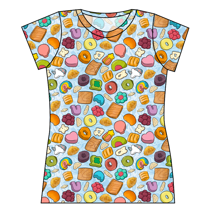Milk and Cereal Ladies' Basic Tee