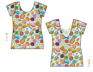 Milk and Cereal Ladies' Low Back Ballerina Tee