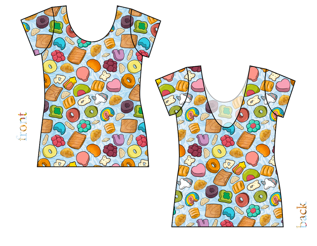 Milk and Cereal Ladies' Low Back Ballerina Tee
