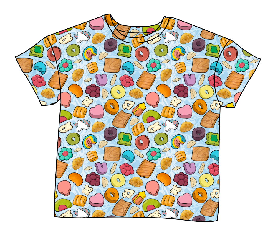 Milk and Cereal Ladies' Oversized Tee