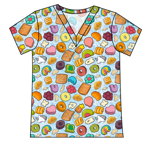 Milk and Cereal Ladies' Slouchy V-Neck Tee
