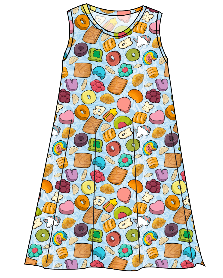 Milk and Cereal Ladies' Swing Dress