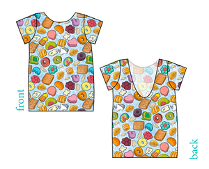 Milk and Cereal Low Back Ballerina Tee