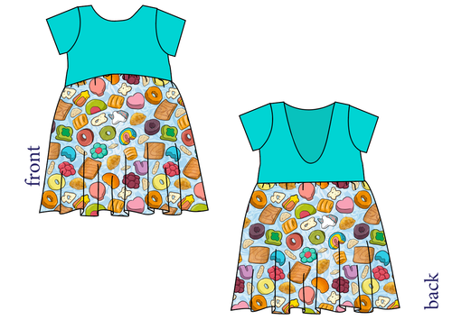 Milk and Cereal Low Back Dress