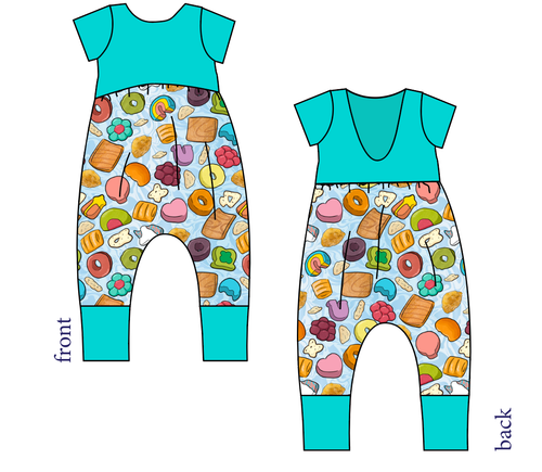 Milk and Cereal Low Back Romper and Bubble Romper