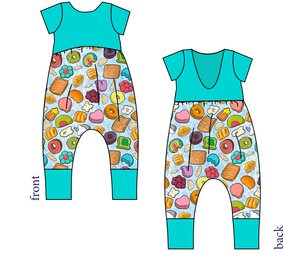 Milk and Cereal Low Back Romper and Bubble Romper