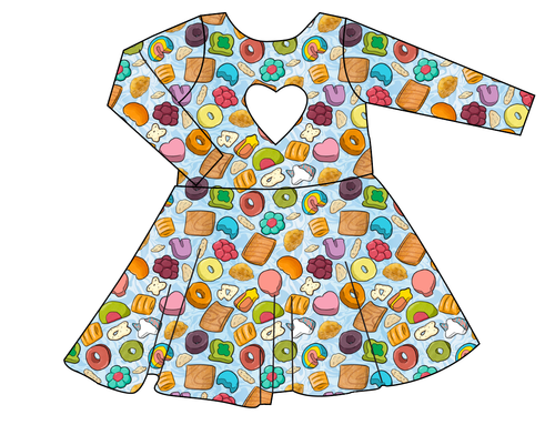 Milk and Cereal Molly Heart Back Twirly Dress