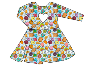Milk and Cereal Molly Heart Back Twirly Dress