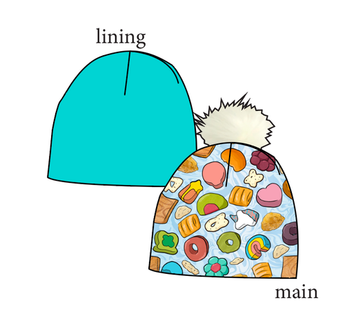 Milk and Cereal Slouchy Beanie (Reversible!)