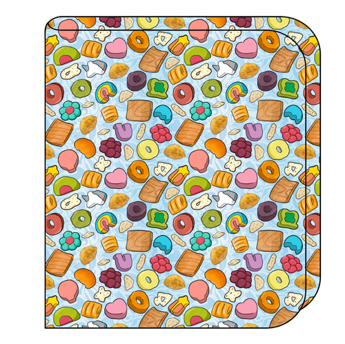 Milk and Cereal Swaddle Blanket