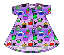 Load image into Gallery viewer, Junipers Cupcake Friends Basic T-Shirt Dress