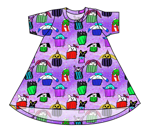 Junipers Cupcake Friends Basic T-Shirt Dress