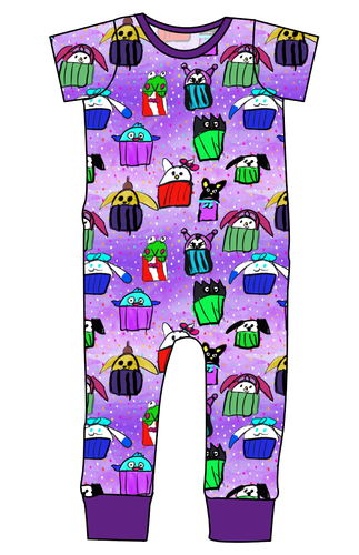 Junipers Cupcake Friends Emmett Pants And Shorts T-Shirt Romper