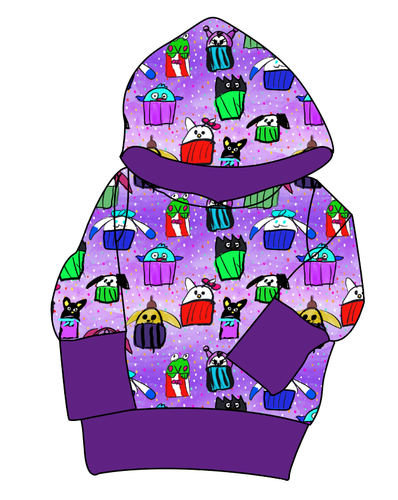 Junipers Cupcake Friends Grow With Me Hoodie (or Crewneck)