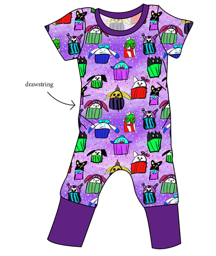 Junipers Cupcake Friends Grow With Me Pants And Shorts Romper