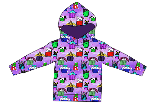 Junipers Cupcake Friends Ladies Oversized Hoodie