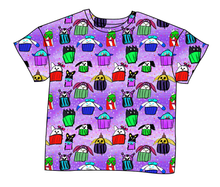 Load image into Gallery viewer, Junipers Cupcake Friends Ladies&#39; Oversized Tee