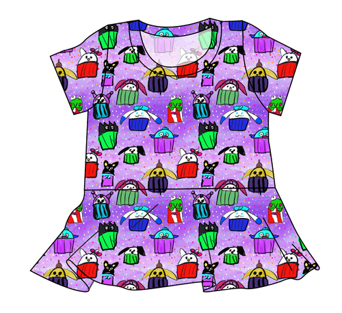 Junipers Cupcake Friends Ladies' Peplum Top