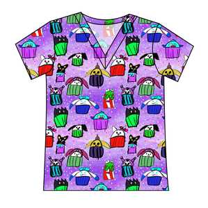 Junipers Cupcake Friends Ladies' Slouchy V-Neck Tee