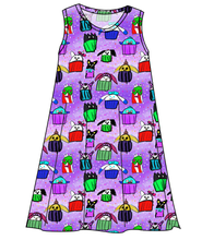 Load image into Gallery viewer, Junipers Cupcake Friends Ladies&#39; Swing Dress