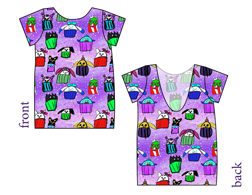 Junipers Cupcake Friends Low Back Ballerina Tee