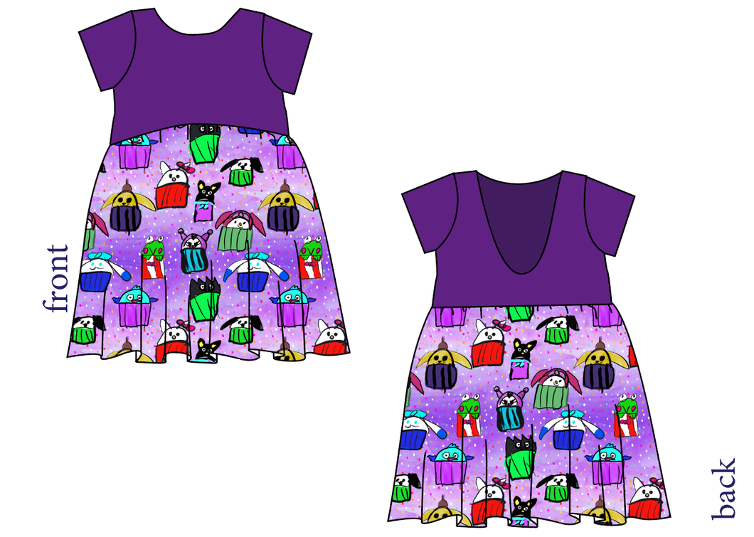 Junipers Cupcake Friends Low Back Dress