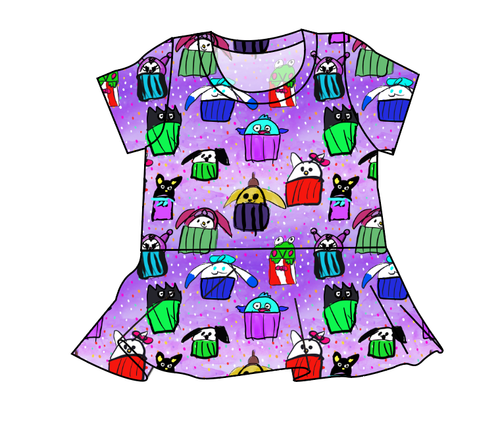 Junipers Cupcake Friends Peplum Top