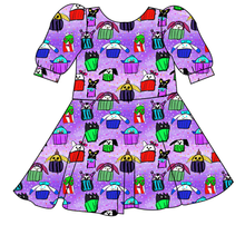 Load image into Gallery viewer, Junipers Cupcake Friends Prairie Dress