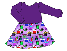 Load image into Gallery viewer, Junipers Cupcake Friends Prairie Dress