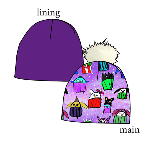 Junipers Cupcake Friends Slouchy Beanie (Reversible!)